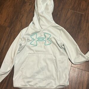 Under armor, xs teal sweatshirt